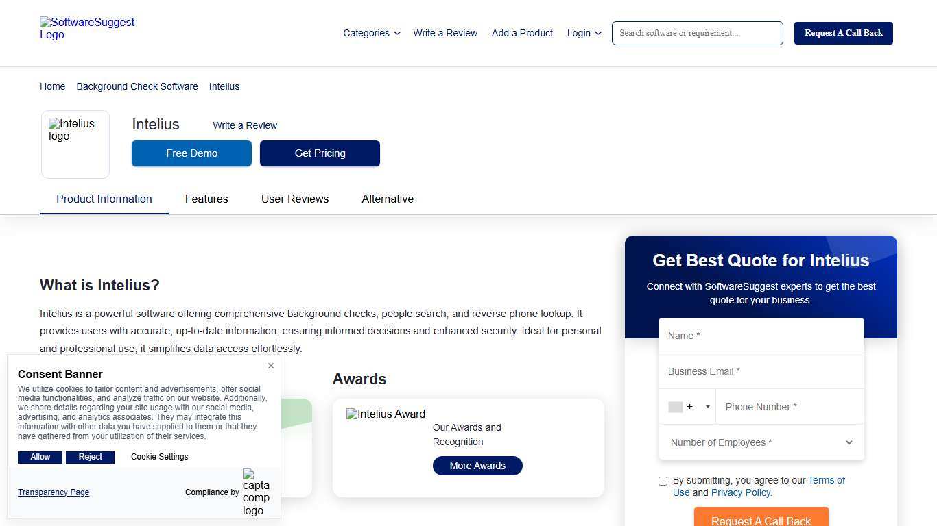 Intelius - Pricing, Features, and Details in 2026