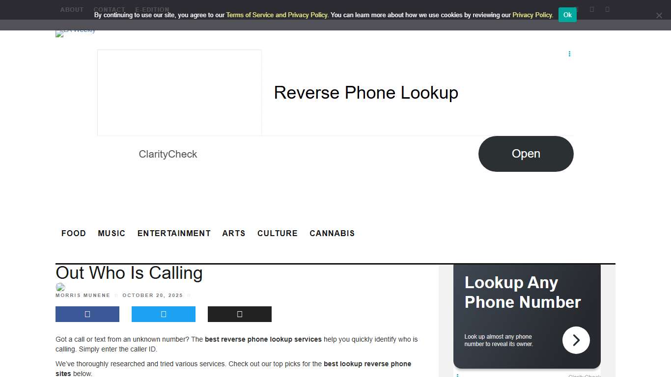 Reverse Phone Lookup: 10 Services To Find Out Who Is Calling - LA Weekly